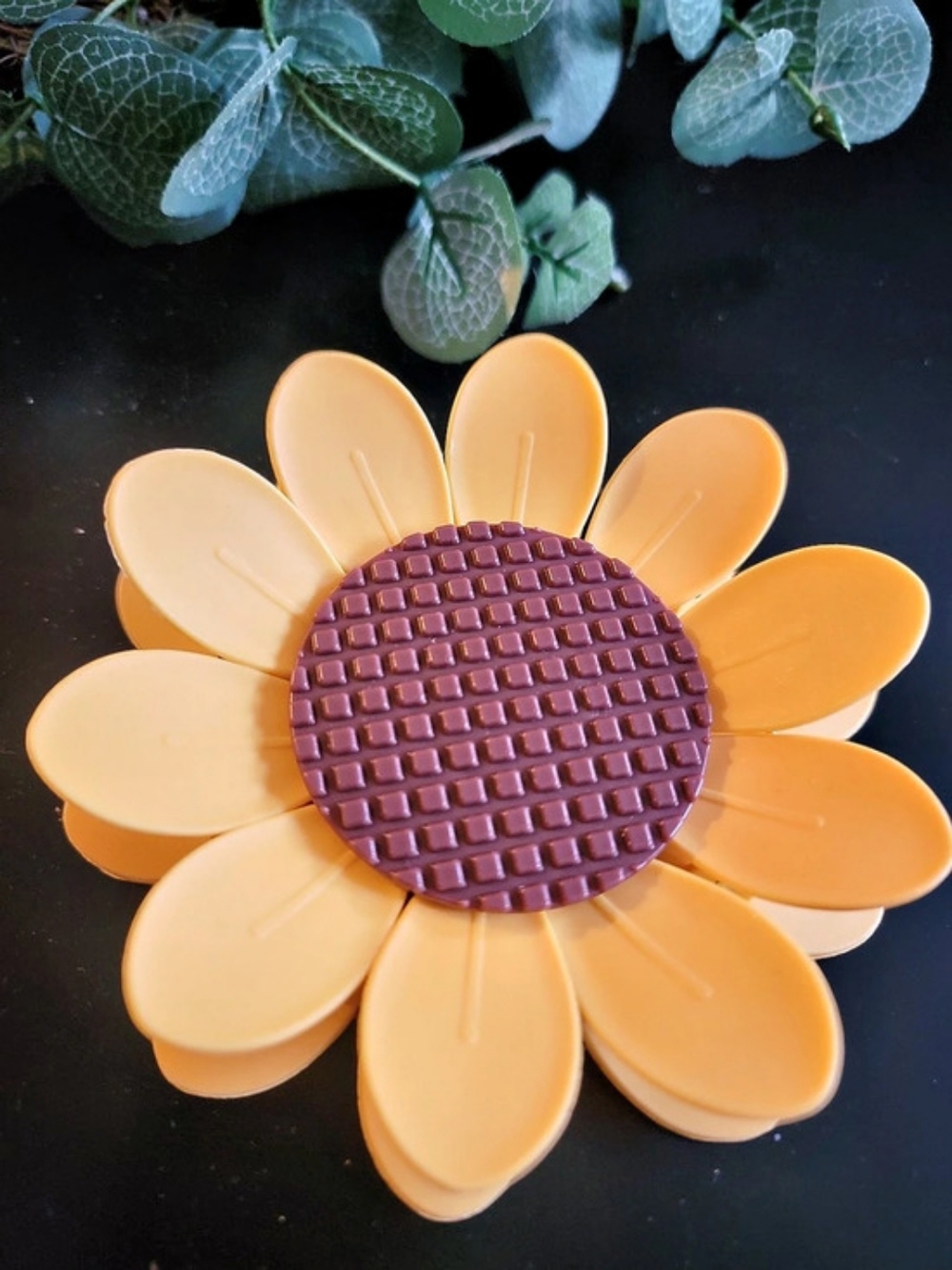 Sunflower Magnetic Bag Clips Yellow & Brown